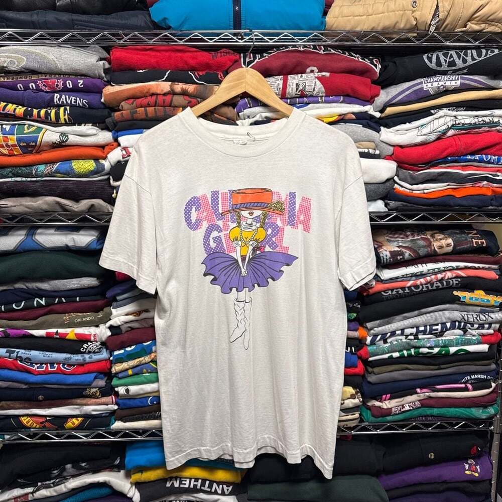 Vintage 90s California Girl Graphic T-Shirt Single Stitch